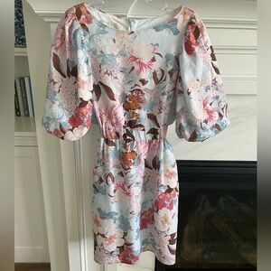 Cara Cara Floral Puff Sleeve Dress size 6